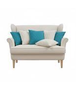 SOGA 6PC Turquoise &amp; Cream Diamond Knit Pillowcase Set – 45cm Decorative... - $82.50