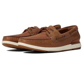 Johnston Murphy Men&#39;s Bower Two Eye Tie Shoes Boat Shoes 8.5 - £59.16 GBP