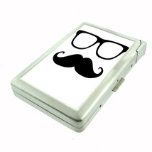 Cool Mustache D6 Cigarette Case with Built in Lighter Metal Wallet - £15.78 GBP