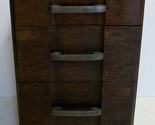 Mid-Century Modern Walnut Three-Drawer Nightstand in Style of Robsjohn-G... - $593.01