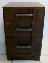 Mid-Century Modern Walnut Three-Drawer Nightstand in Style of Robsjohn-Gibbings - $593.01