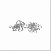 40 Sets High-Quality Silver Toggle Clasps - Durable Metal OT Buckle Clasps for D - £15.62 GBP