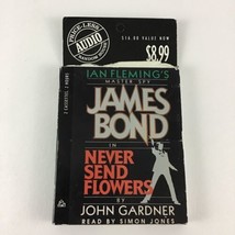 James Bond In Never Send Flowers Book On Tape Audio Cassette Vintage Gar... - £11.64 GBP