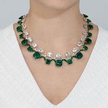 Emerald Necklace, Bridal Emerald Necklace, Bridal Crystal Green Necklace, Bridal - £537.28 GBP