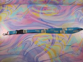 Danica Patrick Nascar #10 Nature&#39;s Bakery Lanyard Light Blue Keys - $166.73 MXN