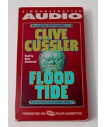 Clive Cussler-Dirk Pitt-Bruce Greenwood FLOOD TIDE 1997 Audiobook 4 Cass... - £7.13 GBP