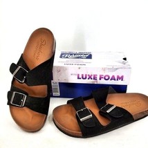 SKECHERS Luxe Foam Sandals Womens 9 Fresh Spirit Double Strap Shoes Open Toe - £26.24 GBP