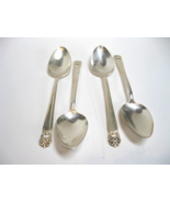 Vtg. 1847 Rogers Bros IS Eternally Yours (1941) 4 oval soup spoons silve... - £17.19 GBP