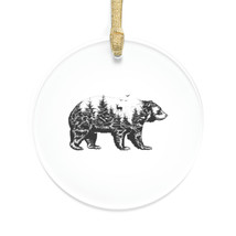 Bear Printed Clear Acrylic Clear Ornaments, Personalized Xmas Tree Clear Ornamen - £15.60 GBP+