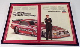 Kenny Bernstein 1985 Ford Motorcraft 12x18 Framed ORIGINAL Advertising D... - £54.50 GBP