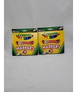 Crayola Classic Colors (10) Markers (NEW) LOT of 2 sets - £7.81 GBP