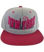 City Hunter New York Skyline Men&#39;s Adjustable Snapback Baseball Cap Gray... - £11.95 GBP