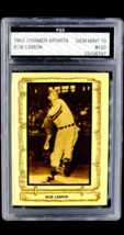 1983 Cramer Sports #120 Bob Lemon HOF Cleveland Baseball Card FGS 10 Gem Mint - £18.85 GBP