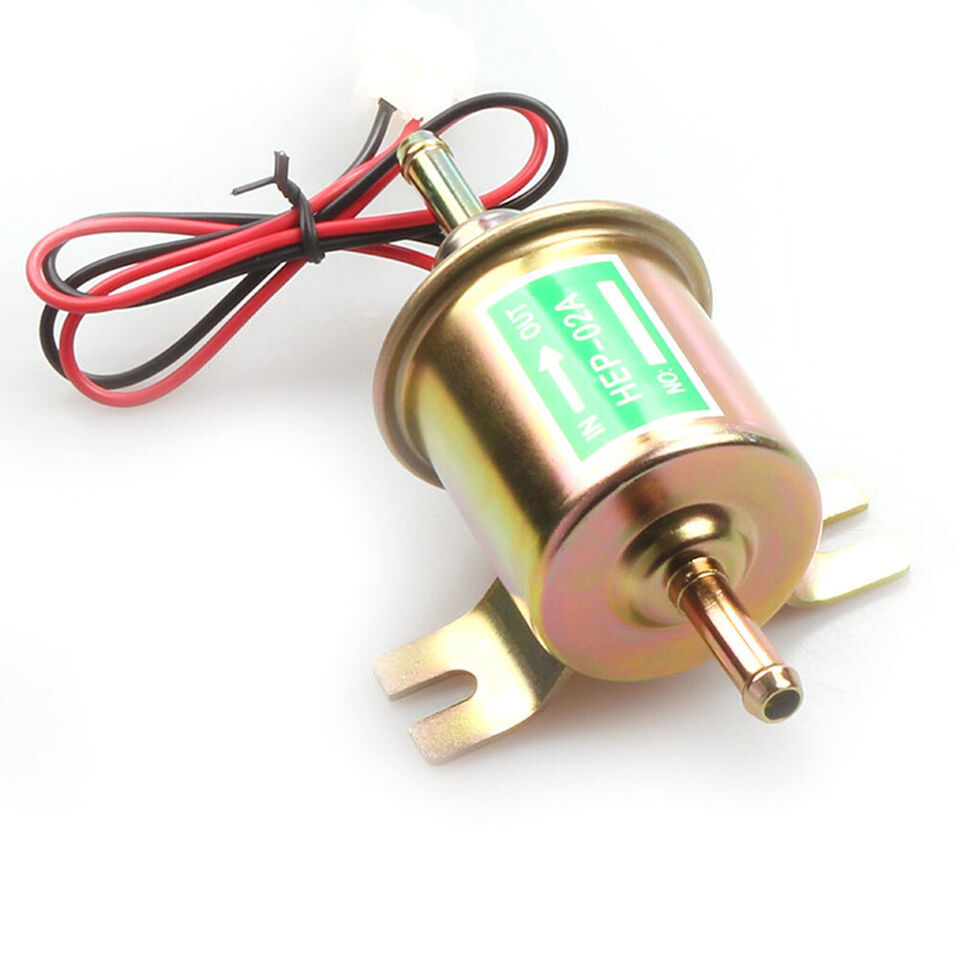 12V Universal 2.5-4PSI Gas Diesel Inline Low Pressure Electric Fuel Pump... - $13.84