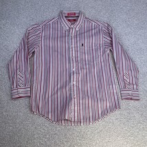 Izod Boys Youth Long Sleeve Button Down Striped Dress Shirt Size Medium ... - $14.99