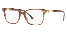 BVLGARI Eyeglasses BV4203 5240 Striped Brown Frame W/ Clear Demo Lens - $108.89
