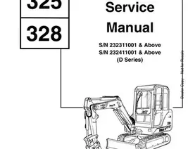Bobcat 325 328 Excavator Service Manual 6900462 (6-12) - €12,98 EUR