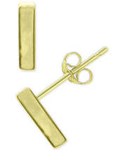 Giani Bernini Polished Bar Stud Earrings in 18k Gold-Plated Sterling - $28.00