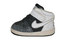 Nike Boy&#39;s Son Of Force Mid Black White (TD) Size 4C 615162-005 - £15.17 GBP