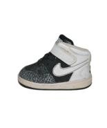 Nike Boy&#39;s Son Of Force Mid Black White (TD) Size 4C 615162-005 - £15.12 GBP