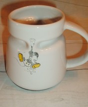 Vintage Disney Travel Mug Mickey Mouse Ceramic Non skid Rare - £15.80 GBP