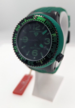 Swiss Legend Neptune Men&#39;s Watch Quartz Black / Green Oversized AS IS - $68.31