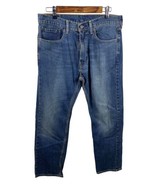 Levis 505 Jeans Size 34x32 Mens Straight Medium Wash Denim - $696.03 MXN