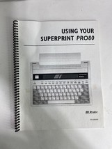 Ultratec Superprint Pro80 Spiral Bound Paper Manual Book - 62 Pages Orig... - £11.95 GBP