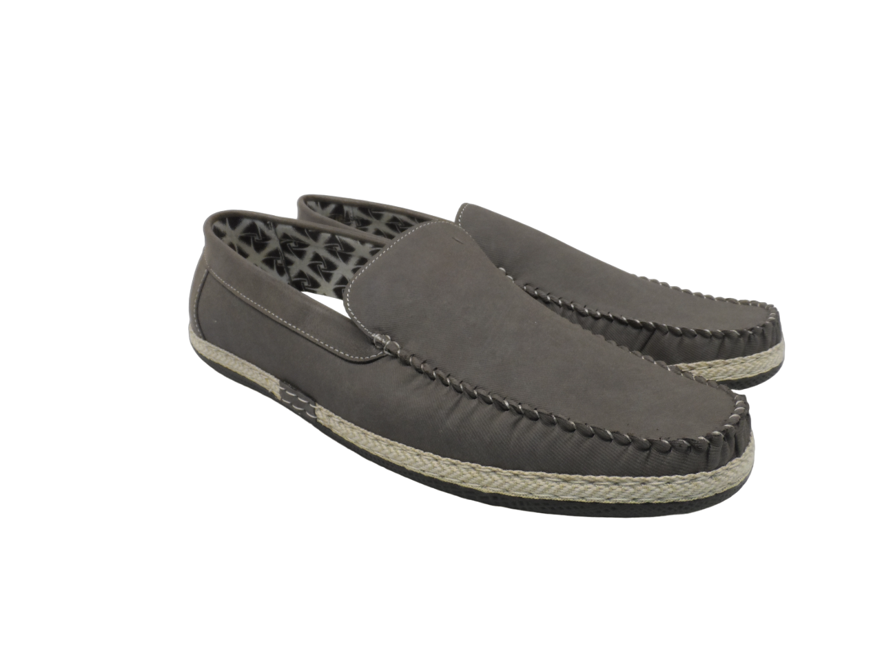 Quentin Ashford Men&#39;s Casual Driving Loafers 2633 Grey Size 11M - $21.37