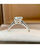 1.45Ct Round Cut White Diamond 925 Sterling Silver Engagement Ring for W... - $105.00