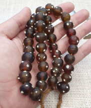 Vintage African trade beads skunk, Venetian glass  beads Necklace Strand - £49.81 GBP
