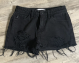 KanCan Distressed Shorts KC7280BK BLACK WOMEN&#39;S Size XS - £11.40 GBP