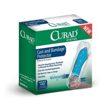 Curad Cast and Bandage Protector, Adult Arm, Waterproof, 2 Count - $10.89
