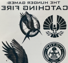 Hunger Games Catching Fire Temporary Tattoo Set Movie History Victor Cos... - $2.84