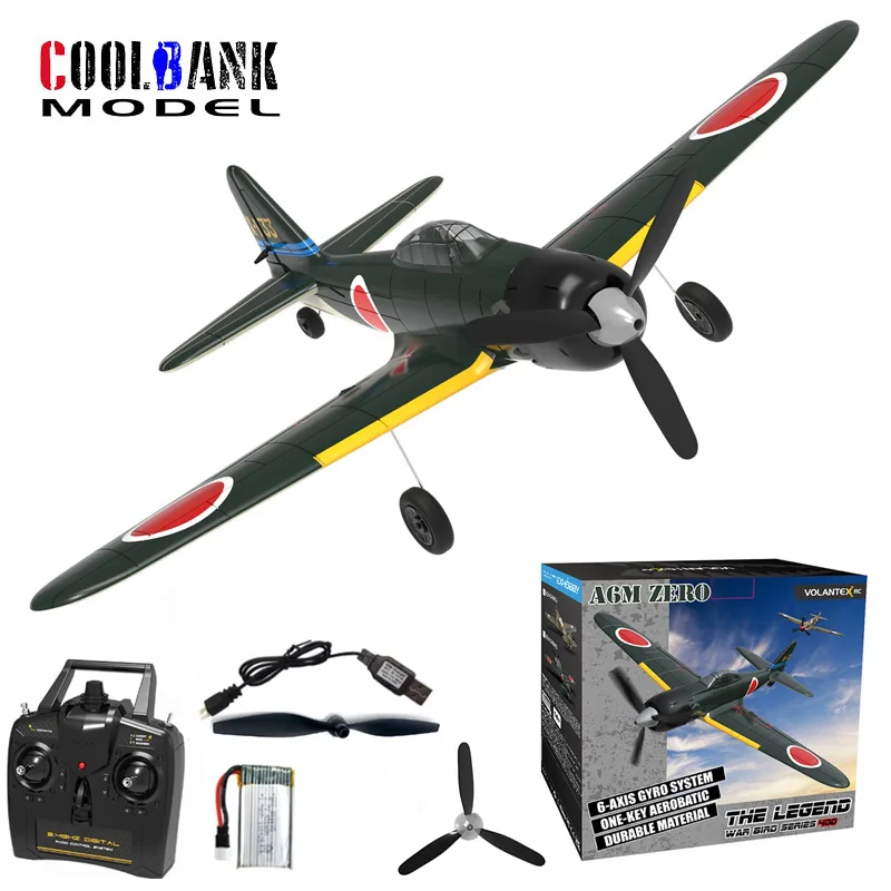 A6M Zero RC Plane 2.4G 4CH Remote Control Airplane EPP 400mm Wingspan 6-Ax - £104.26 GBP