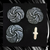 Blanket Links Horse Show Number Pins Set of 4 Black Spiral Suspense image 1