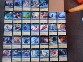 33 STEEL Lorcana Cards No Duplicate Inklands Floodborn First Chapter Dis... - $7.42