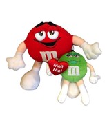 Lot Of 2 Galerie M&amp;M&#39;s Sexy Green Candy MELT ME Heart 7&quot; + 11” Plush Stu... - $320.24 MXN