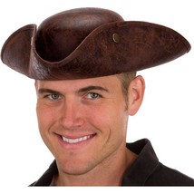 Jacobson Hat Company Men&#39;s Faux Leather Pirate, Brown, One Size - £12.33 GBP