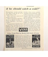 1934 Vicks VapoRub Cold Remedy Advertisement Medical Ephemera  - £15.62 GBP