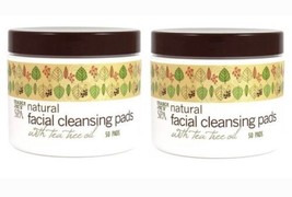 2 Pack Trader Joe&#39;s Spa Natural Facial Cleansing Pads with Tea Tree Oil - £12.03 GBP