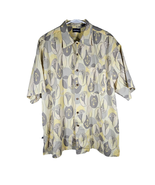 West Marine Mens Short Sleeve Boat Shirt Hawaiin Style Yellow Gray XL Co... - $284.30 MXN