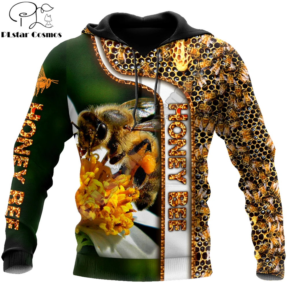 Autumn Fashion Keeper Hoodie Beautiful Honey  3D Printed hoodies Unisex Zip Pull - £106.23 GBP