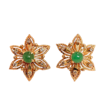 Natural Emerald Diamond 14K Gold Earrings, Gemological Report, Offer wel... - $1,070.70