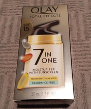 Olay Total Effects 7 In One Moisturizer W/ SPF15 FragranceFree 1.7oz(P14) - £14.83 GBP