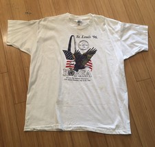 Vtg 90&#39;s Single Stitch Korean War Veterans Association St. Louis Eagle U... - $33.25