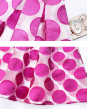 Summer A-line Polka Dot Midi Skirt Outfit Women Yellow Organza Plus Size Skirts image 9