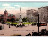 Lafayette Square Looking Southwest Buffalo NY UNP Rotograph DB Postcard W14 - $3.91