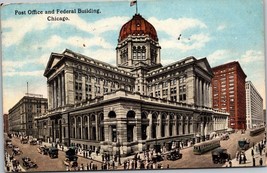 Post Office and Federal Building Chicago IL Postcard PC14 - £3.98 GBP