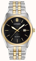 Citizen Corso Mens Two Tone Stainless Steel Bracelet Watch Bm7334-58e - £207.19 GBP